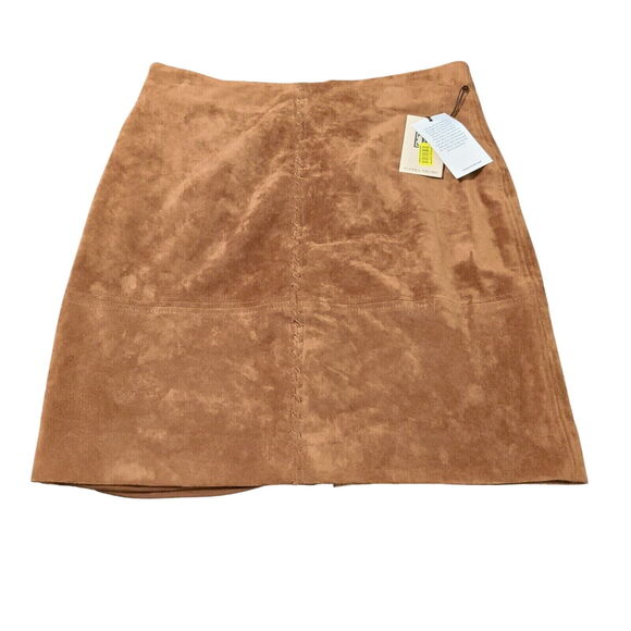NWT Ivanka Trump Womens Skirt Brown Size 10 Polyester A-Line Zip in Back Lined - Picture 1 of 11